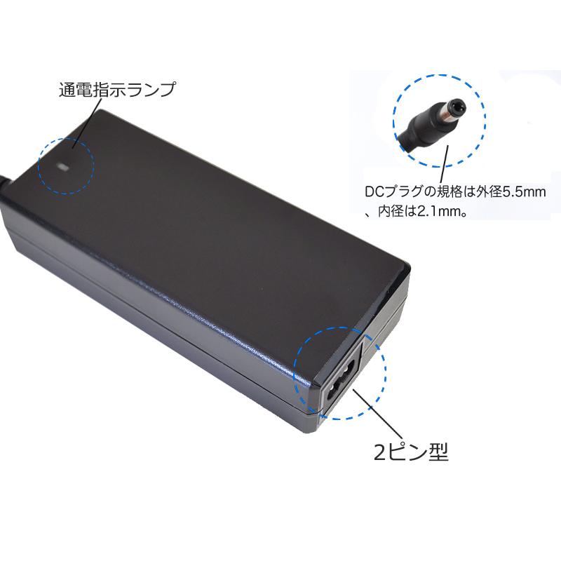 SUCCUL（サクル） スイッチング式ACアダプター 24V 4A 日本製電解