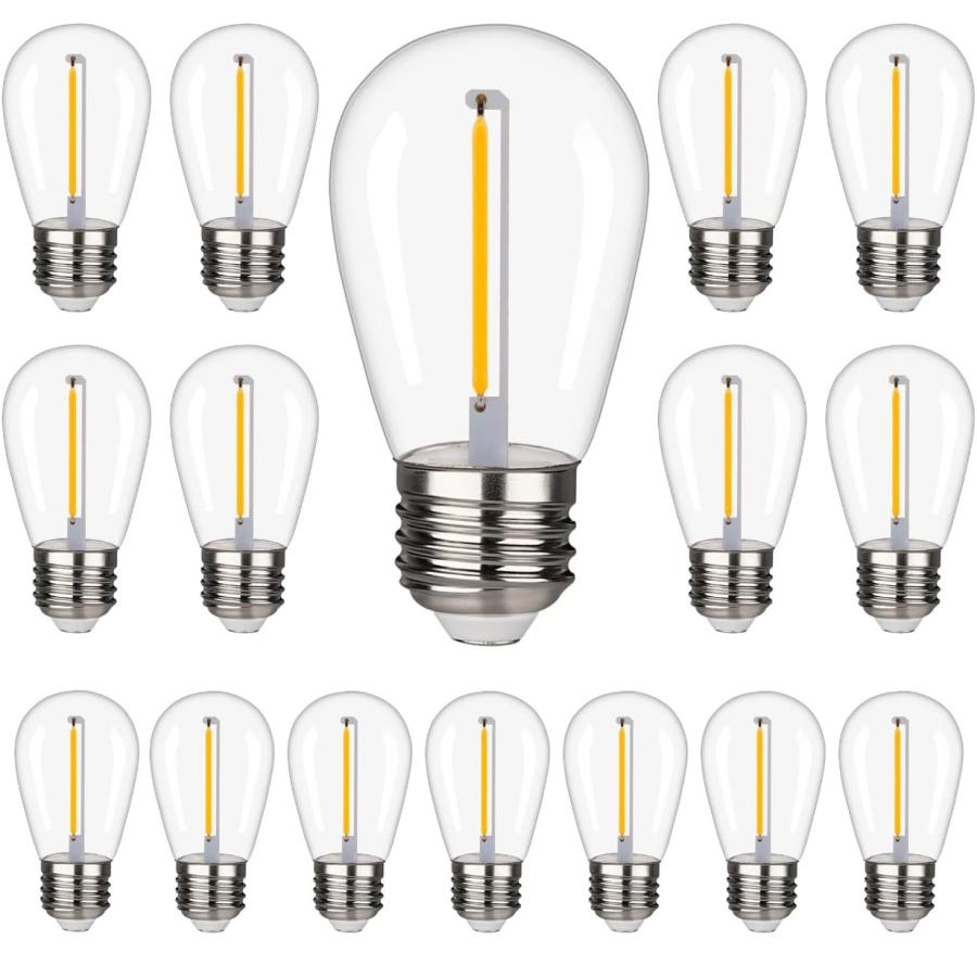 【新品未使用】E26 LED電球 暖色系 16個セット　プラスチック SUCCUL（サクル） LED電球 16個入 E26口金 フィラメント電球 10W形相当
