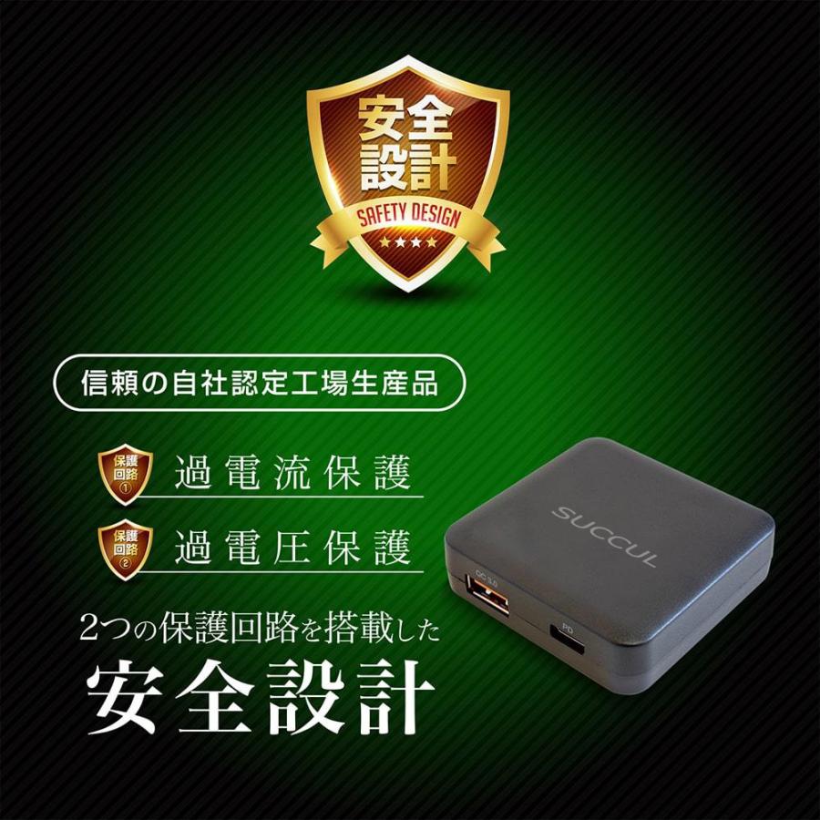 極薄 USB PD充電器 20W ACアダプター iPhone13対応 急速充電器 USB-C タイプC Type-C スマホ充電器 高速充電 iPhone Android PSE認証 折りたたみ式｜succul｜10