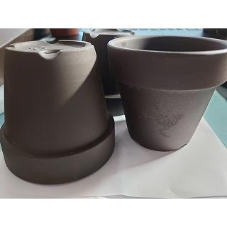 黒色 多肉植物 陶器鉢入り*3 楽天市場】陶器鉢 植木鉢 ミニポット 底穴あり オルガL ブラック