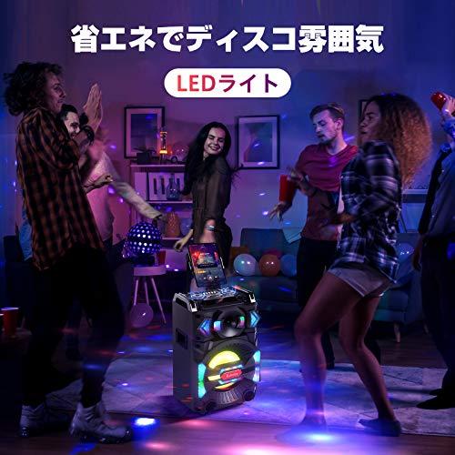 【新品】 ワイヤレスマイクスピーカーセット 充電式 カラオケ 路上ライブ カラオケシステム 最大出力 240W TWS&FM＆録音機能搭載 LEDデジタル 【2719834517】(16667円)