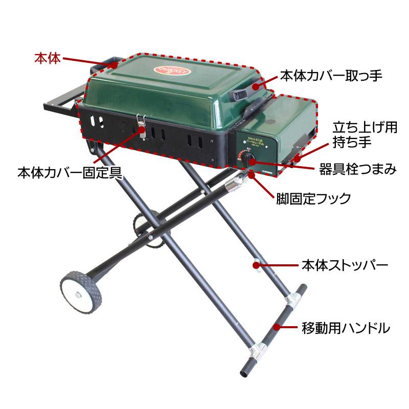 ニチネン カセットガス式 バーベキューグリル QUICKLY II CBS ニチネン カセットガス式 バーベキューグリル QUICKLY II CBS