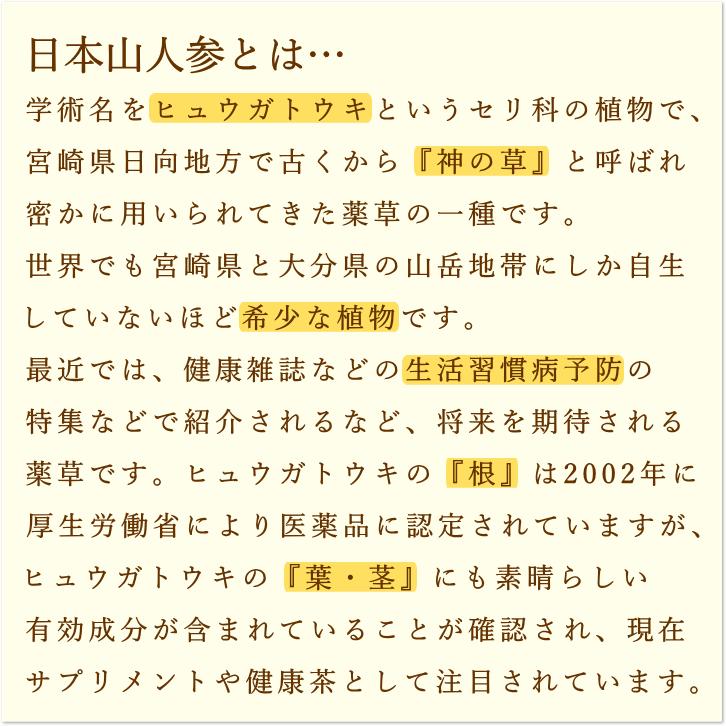 日本山人参　サプリ 30粒 ヒュウガトウキ サプリ 日向当帰　サプリ　宮崎県産 無農薬 神の草｜sudoufarm｜11