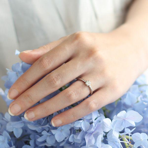 SUEHIRO（スエヒロ） 鑑定書付 婚約指輪 ダイヤモンド プラチナ リング