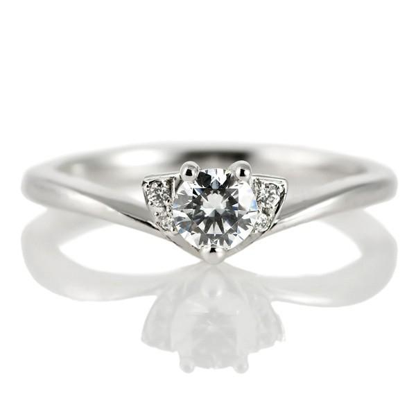 婚約指輪 プラチナ ダイヤモンド ダイヤ リング 0.3ct 天然石 サイドダイヤモンド エンゲージリング 鑑定書 オーダー爆買