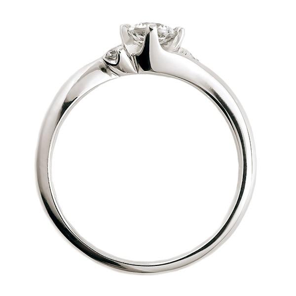婚約指輪 ダイヤモンド ダイヤ プラチナ リング 0.3ct 天然石 エンゲージリング 鑑定書 末広 婚約指輪・エンゲージリング 