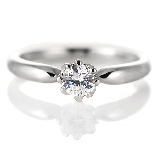 婚約指輪 ダイヤモンド プラチナ リング 0.3ct 天然石 エンゲージリング 鑑定書 オーダー爆買