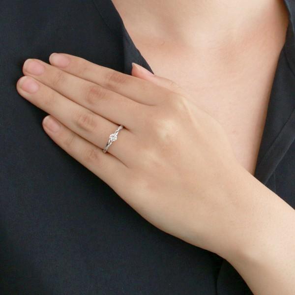 ダイヤモンド リング プラチナ 婚約指輪 0.3カラット 鑑別書 埋め込み オーダー爆買