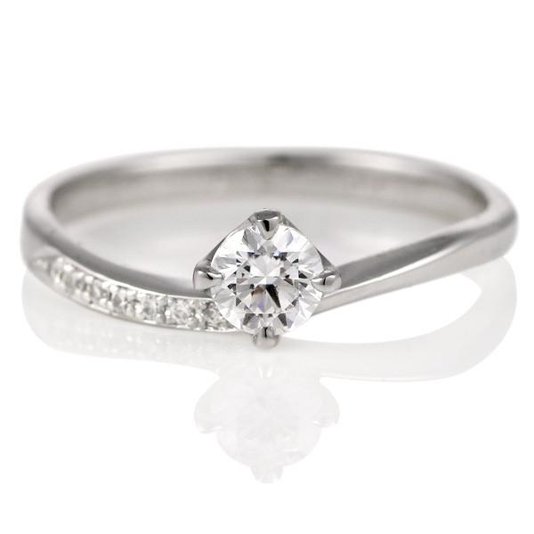 婚約指輪 ダイヤモンド ダイヤ プラチナ リング 0.3ct エンゲージリング 鑑定書 オーダー爆買