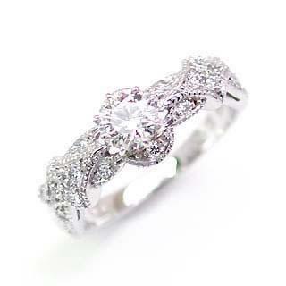 エンゲージリング 婚約指輪 ダイヤモンド ダイヤ リング プラチナ アンティーク オーダー爆買