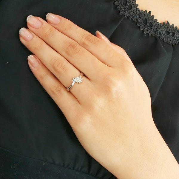 誕生石 プラチナ ダイヤモンドリング 婚約指輪 エンゲージリング オーダー爆買