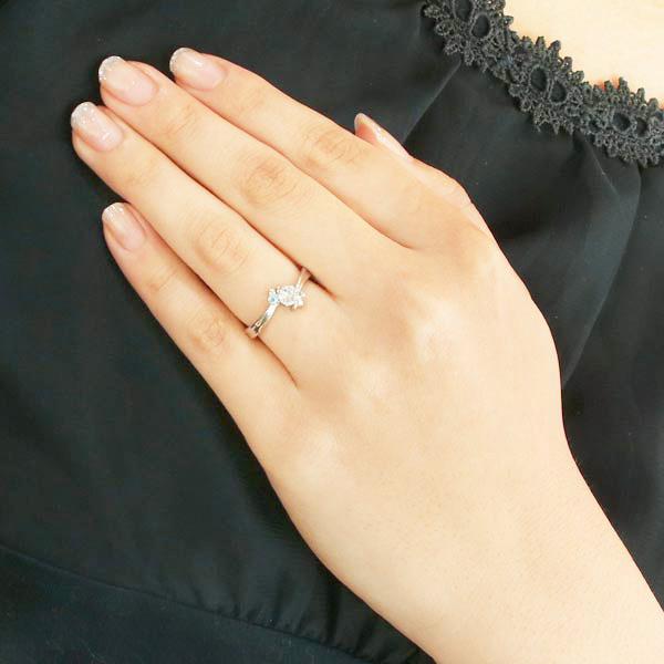 婚約指輪 エンゲージリング ダイヤモンド ダイヤ リング 指輪 人気 ダイヤ プラチナ リング アクアマリン オーダー｜suehiro｜02
