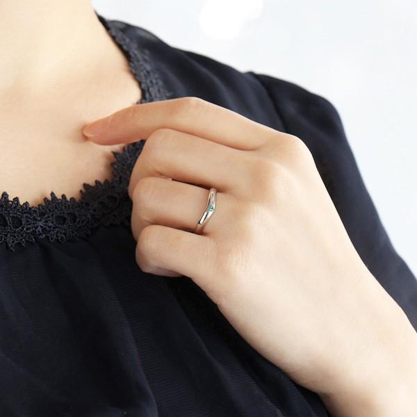 CanCam掲載結婚指輪 マリッジリング ペアリング5月誕生石 エメラルド オーダー爆買の画像