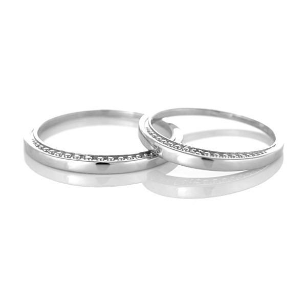 プラチナ900 ダイヤモンド ペアリング 2本セット オーダー