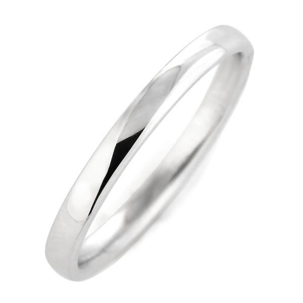 結婚指輪 レディース ホワイトゴールド シンプル 細身 指輪 ストレート 人気 刻印無料 マリッジリング 結婚指輪 カップル 甲丸 オーダー