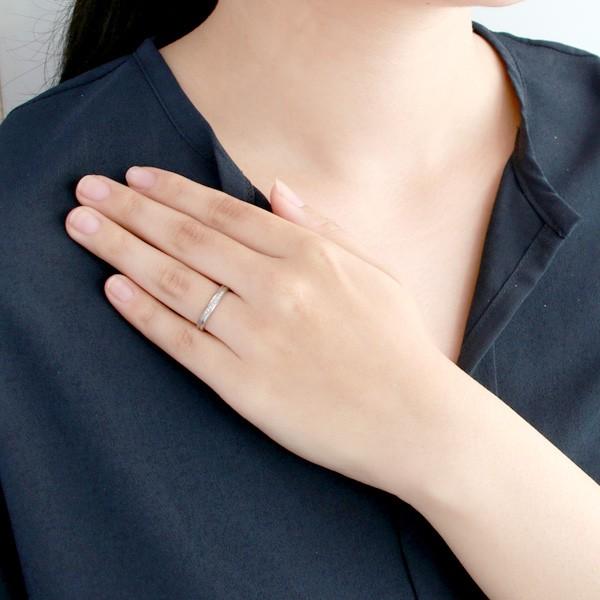 結婚指輪 プラチナ ダイヤモンド マリッジリング レディース オーダー爆買の画像