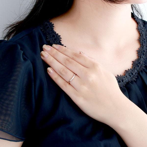 結婚指輪 プラチナ マリッジリング ダイヤモンド レディース オーダー爆買の画像