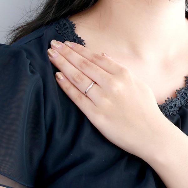 結婚指輪 プラチナ マリッジリング ダイヤモンド レディース オーダー爆買の画像