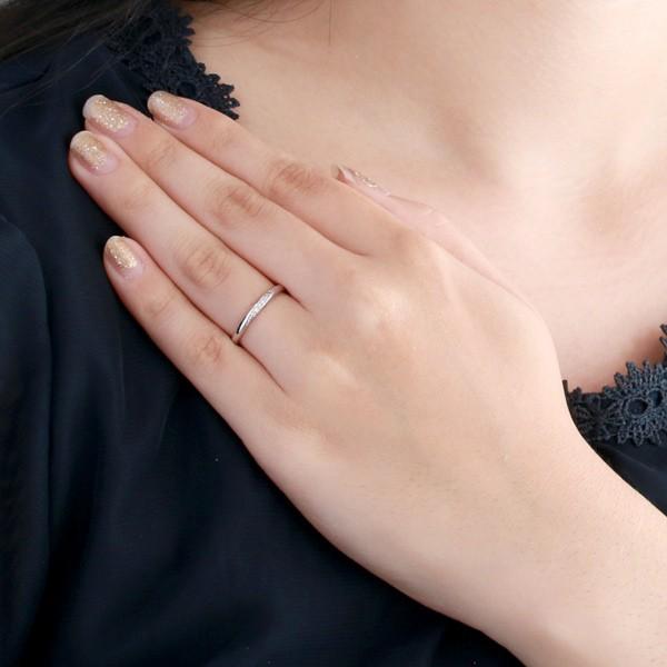 結婚指輪 プラチナ マリッジリング ダイヤモンド レディース オーダー爆買の画像
