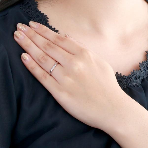 結婚指輪 プラチナ マリッジリング ダイヤモンド レディース オーダー爆買の画像