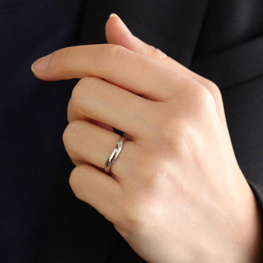 結婚指輪 安い マリッジリング 結婚指輪 安い ペアリング ホワイトゴールド ダイヤモンド 名入れ オーダー爆買の画像