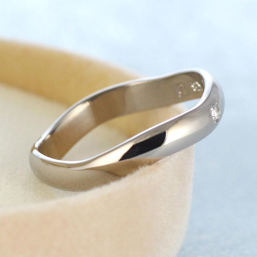 結婚指輪 安い マリッジリング 結婚指輪 安い ペアリング ホワイトゴールド ダイヤモンド 名入れ オーダー爆買の画像