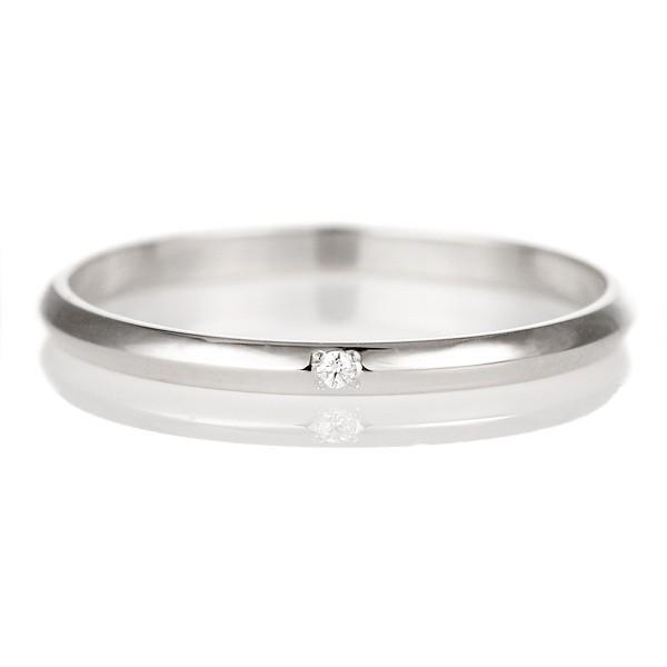 結婚指輪 プラチナ ペア ダイヤ 甲丸 安い オーダー