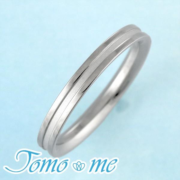 結婚指輪 マリッジリング プラチナ チタン コンビ Tomo me トモミ ペア ブランド シンプル 人気 刻印無料 ストレート オーダー爆買