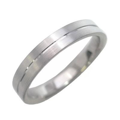 メンズ リング K18ホワイトゴールド 結婚指輪 マリッジリング 特注サイズ オーダー
