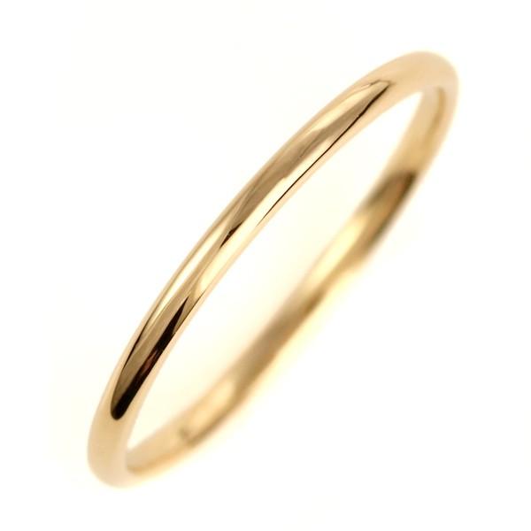 結婚指輪 マリッジリング K18イエローゴールド 18金 甲丸 レディース オーダー｜suehiro