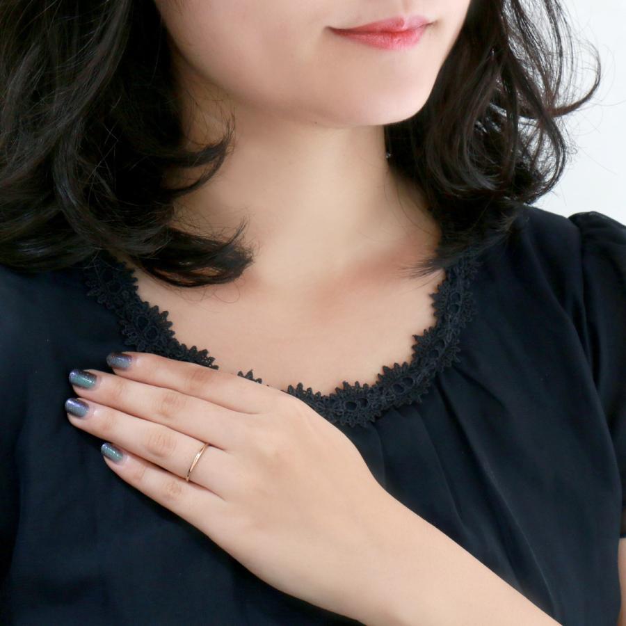 結婚指輪 マリッジリング 18金 ピンクゴールド 甲丸 レディース オーダー爆買の画像
