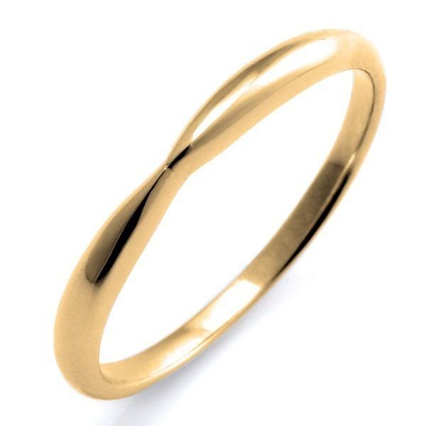 結婚指輪 安い ペア ゴールド マリッジリング 18金 イエローゴールド 名入れ 文字入れ 刻印 オーダー 