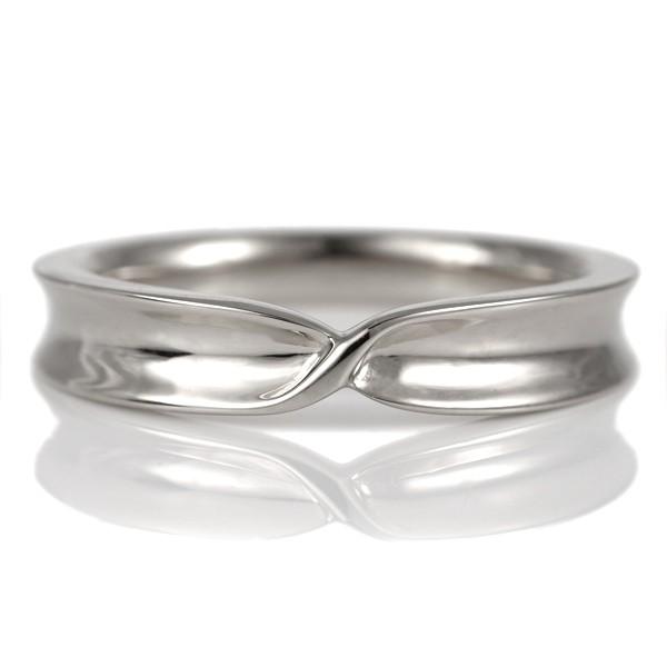 ホワイトゴールド ねじり メンズ 地金 リング オーダー