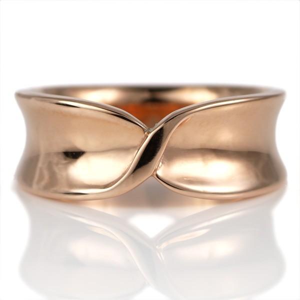 マリッジリング ペアリング ピンクゴールド ねじり ペア 地金 リング オーダー