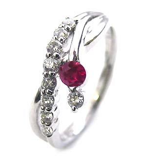 ルビー指輪7号 SUEHIRO（ジュエリー） 指輪レディース ルビー 指輪 7月誕生石 リング