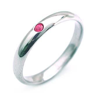 結婚指輪 マリッジリング ペアリング7月誕生石 ルビー オーダー