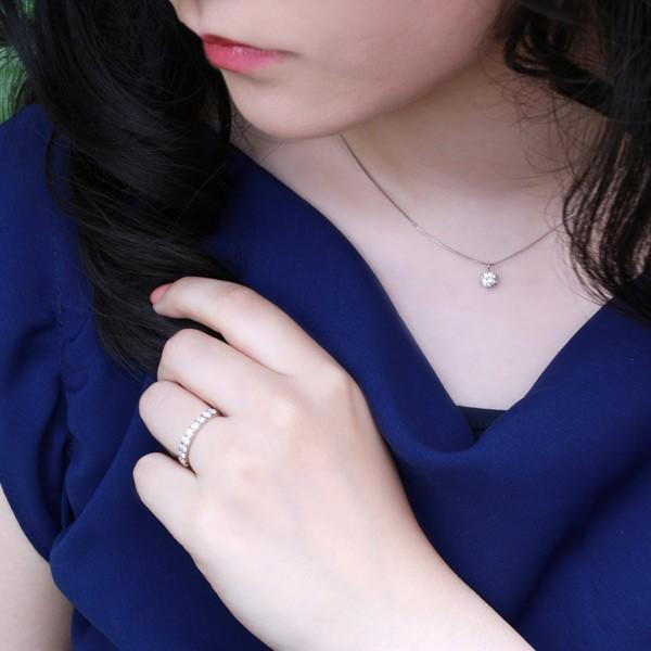 エタニティリング プラチナ ダイヤモンド リング 天然石 4月 誕生石 結婚10周年記念 結婚10年 結婚指輪 婚約指輪 オーダー爆買の画像