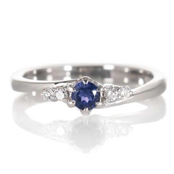 ダイヤモンド サファイア シルバーリング SUEHIRO（スエヒロ） 指輪レディース 指輪 サファイア ダイヤモンド