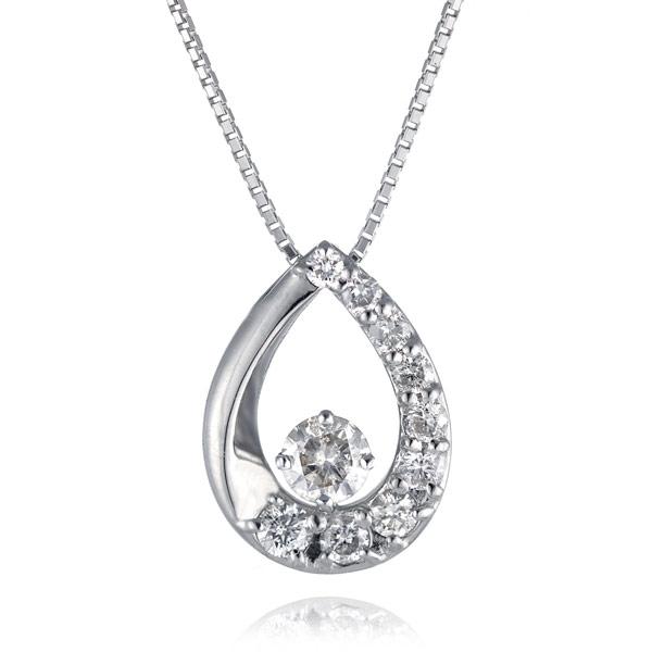 スイート エタニティ ダイヤモンド 10個 プラチナダイヤモンド ペンダント ネックレス 結婚 10周年記念 オーダー爆買の画像