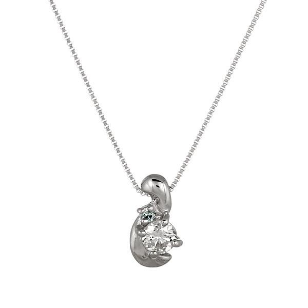 ネックレス レディース 天然石 プラチナ ネックレス ダイヤモンド ブルーカラーダイヤモンド シンプル 人気 オーダー