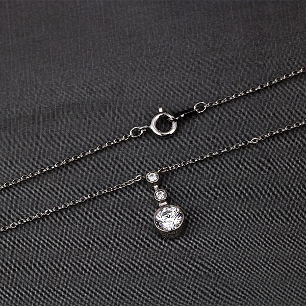 シルバー CZ ネックレス  プレゼント オーダー爆買の画像