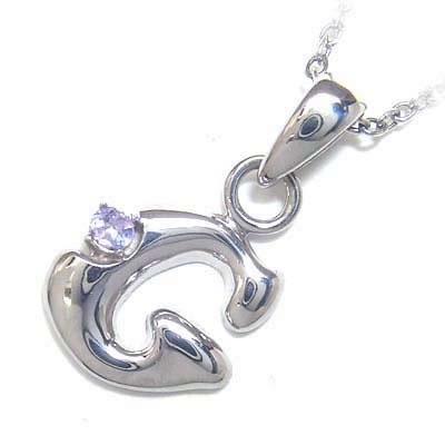 ネックレス レディース 天然石 イニシャル G イニシャル 12月誕生石タンザナイトペンダント ネックレス CanCam掲載 オーダー