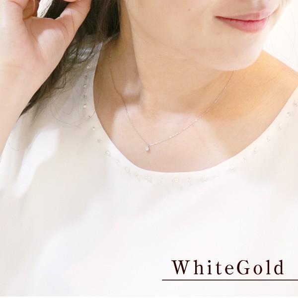【翌日発送】 ダイヤモンド ネックレス 0.15カラット 一粒 ダイヤネックレス ダイヤ 一粒ダイヤ 18k ピンクゴールド ホワイトゴールド爆買の画像