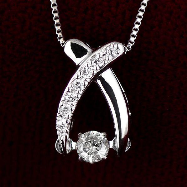 SUEHIRO（スエヒロ） プラチナ ダイヤモンド ネックレス 揺れる