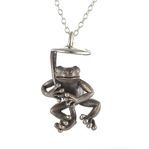 SUEHIRO（ジュエリー） 蓮 カエル シルバー ネックレス プレゼント  