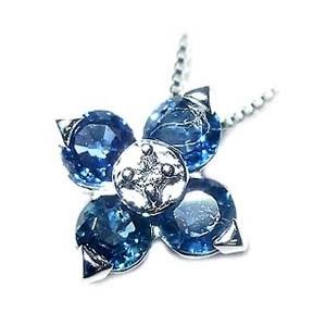 【早い者勝ち！】 サファイア ネックレス サファイア 9月誕生石 サファイア ダイヤ ネックレス ホワイトゴールド オーダー 【DGJ1310905500】(47500円)