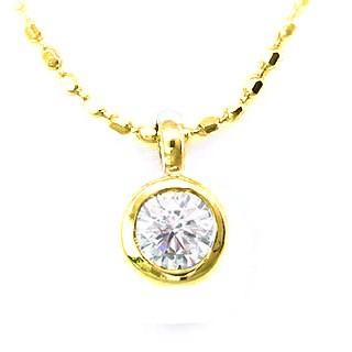 ネックレス 一粒 ダイヤモンド ネックレス K18YG ダイヤモンドネックレス ダイヤモンド ダイヤ 0.1カラット オーダー爆買