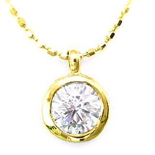 ネックレス 一粒 ダイヤモンド ネックレス K18YG ダイヤモンドネックレス ダイヤモンド ダイヤ 0.4カラット オーダー