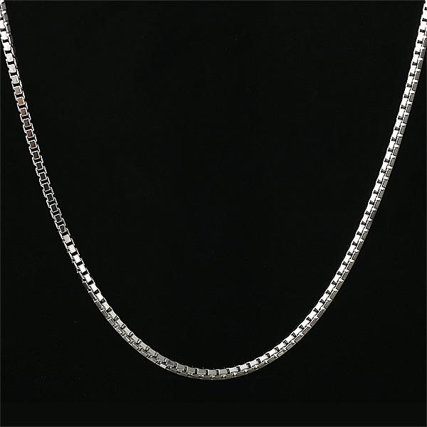 訳ありセール格安 ネックレス メンズ チェーン K18 ホワイトゴールド ベネチアンチェーン 人気 今だけ代引手数料無料 即納特典付き Sachigeo Com