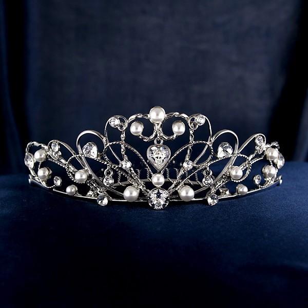 無料長期保証 ウェディングティアラ スワロフスキークリスタル パール ブライダルヘアー ロジウム仕上げ ヘアアクセサリー 結婚式 披露宴 人気 今だけ手数料無料 新発売の Studiostodulky Cz
